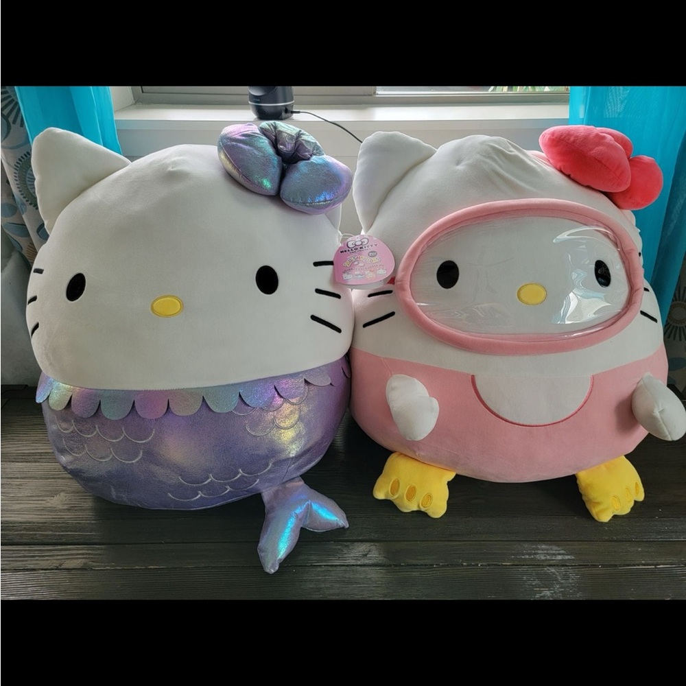 Hello Kitty Mermaid and Scuba squish mellows